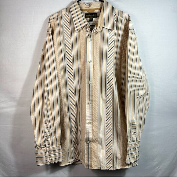 Mens Timberland Long Sleeve Button Up Collared Shirt 0632 - Picture 1 of 12